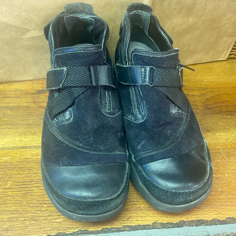 Black stretch walker disbetic ortho comfort tennis shoes sneakers euro 38 us 7.5